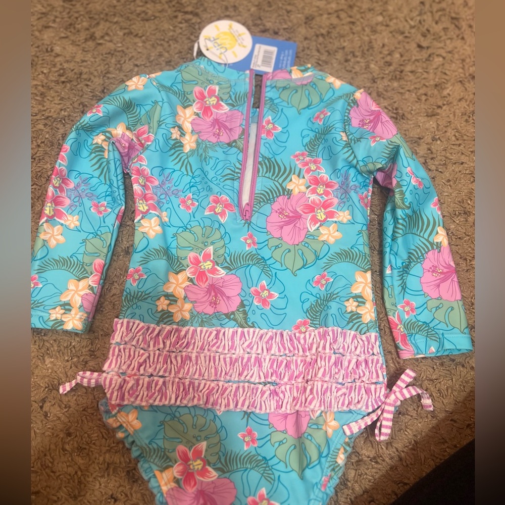 NWT- Orchid Oasis One Piece Rashguard